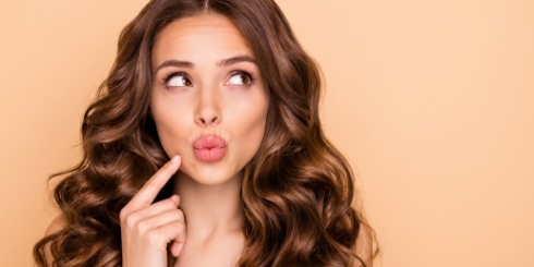 Woman considering Botox