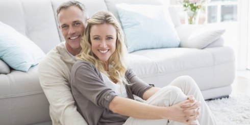 Man and woman enjoying the benefits of dentures