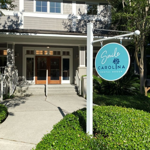 Front entrance of Smile Carolina Dental Group building
