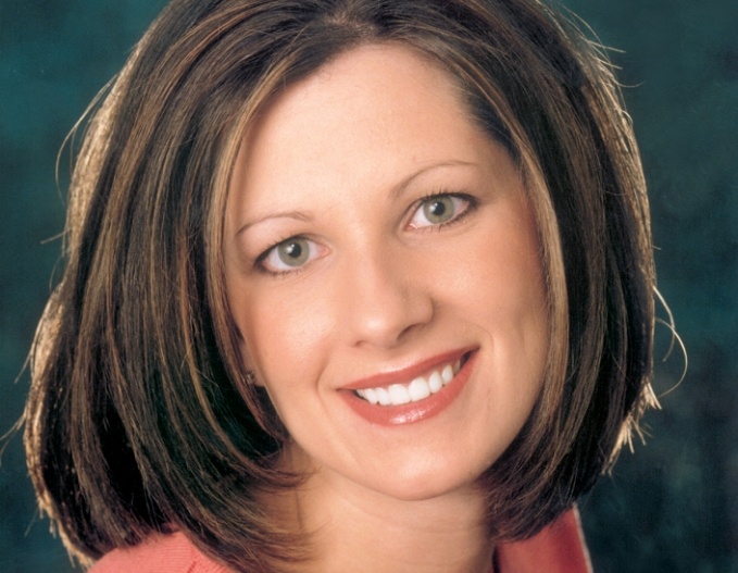 Angel smiling after smile makeover